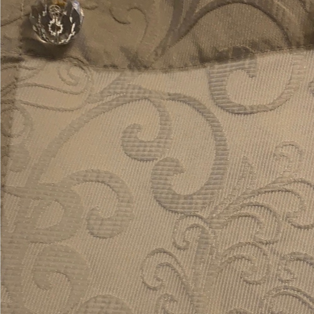 Fieldcrest Texturized Brocade Patterned Shower Curtain - Picture 7 of 10